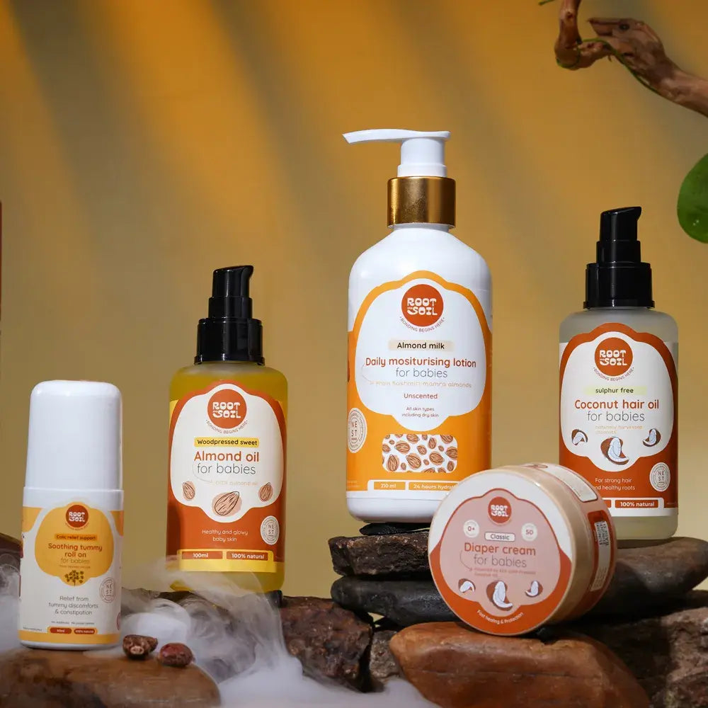 Complete Rooted Baby Care | Newborn Essential Kit | Baby Gift Hamper
