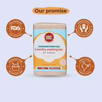 Baby Laundry Wash Bar | Unscented & Rash free baby clothes | 100 g