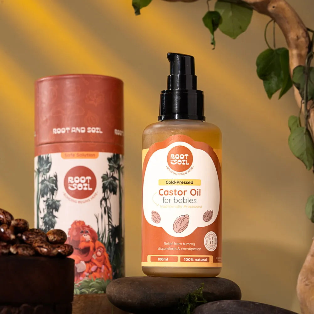 Root and Soil Cold-Pressed Castor Oil 100ml – pure and safe for babies