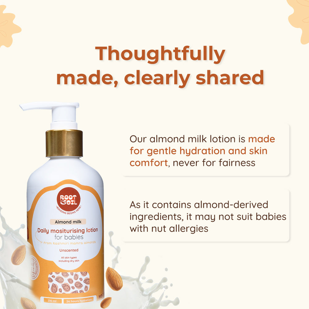 Almond Milk Daily Moisturizing Lotion for Babies | Prevents & Solves Dry Skin | 0+ m