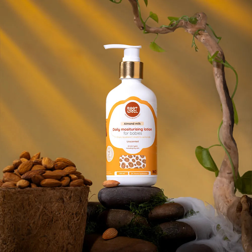 Almond Milk Daily Moisturizing Lotion for Babies | Prevents & Solves Dry Skin | 0+ m