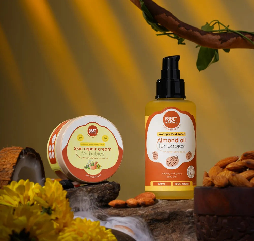 Revive & Repair Set (Almond Oil + Baby Skin Repair Cream)