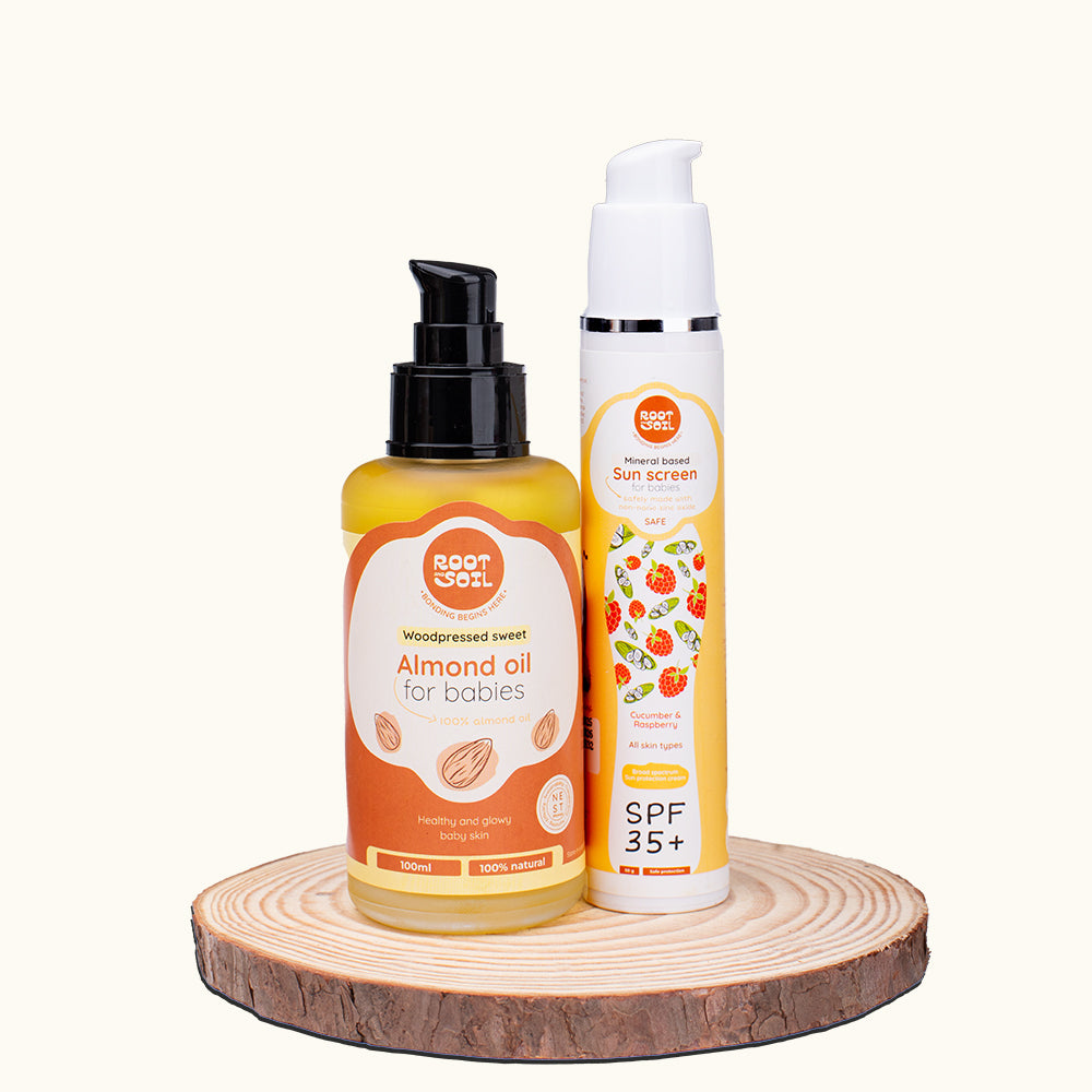 Nourish & Protect Combo (Almond Oil + Sunscreen)
