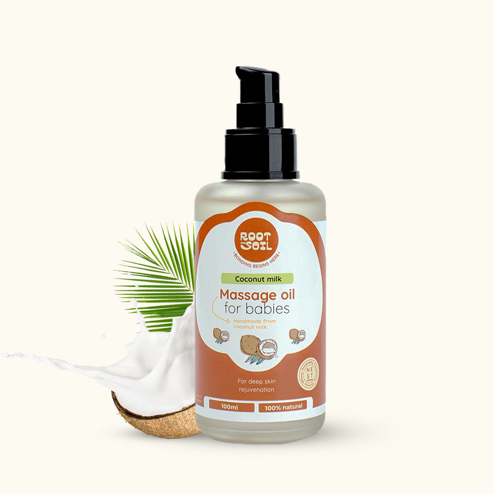 Coconut Milk Baby Massage Oil (Classic) | Soothens and rejuvenates skin |  0+ m