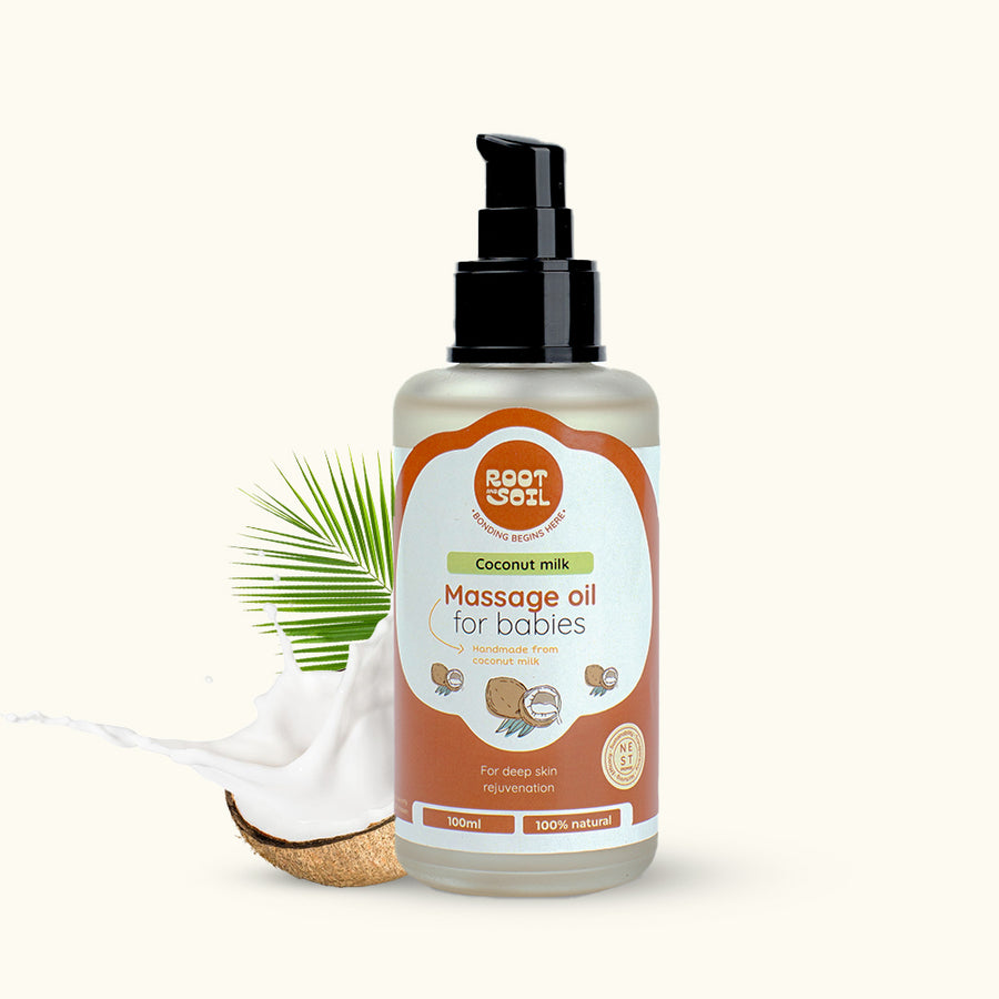 Coconut Milk Baby Massage Oil (Classic) | Soothens and rejuvenates skin |  0+ m