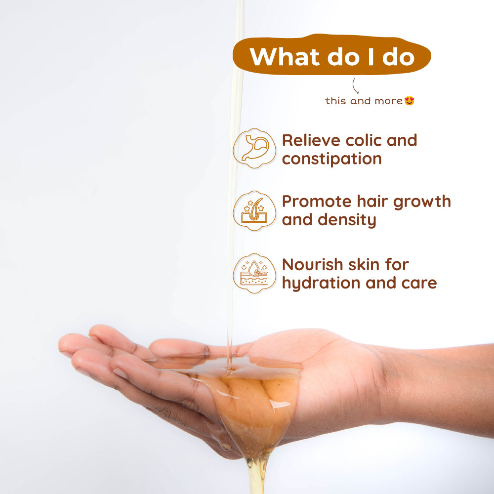 Cold-Pressed Castor Oil For Babies |Traditionally Processed | 0+ m | 100 ml