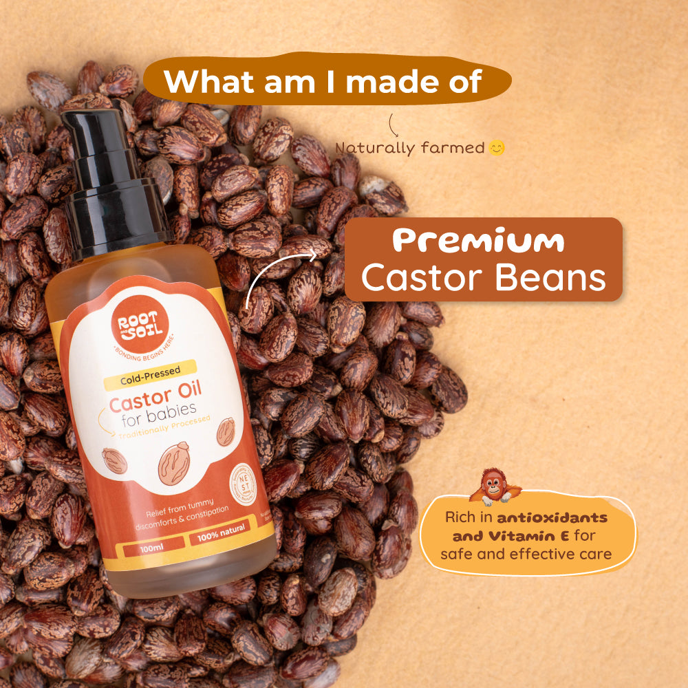 Cold-Pressed Castor Oil For Babies |Traditionally Processed | 0+ m | 100 ml