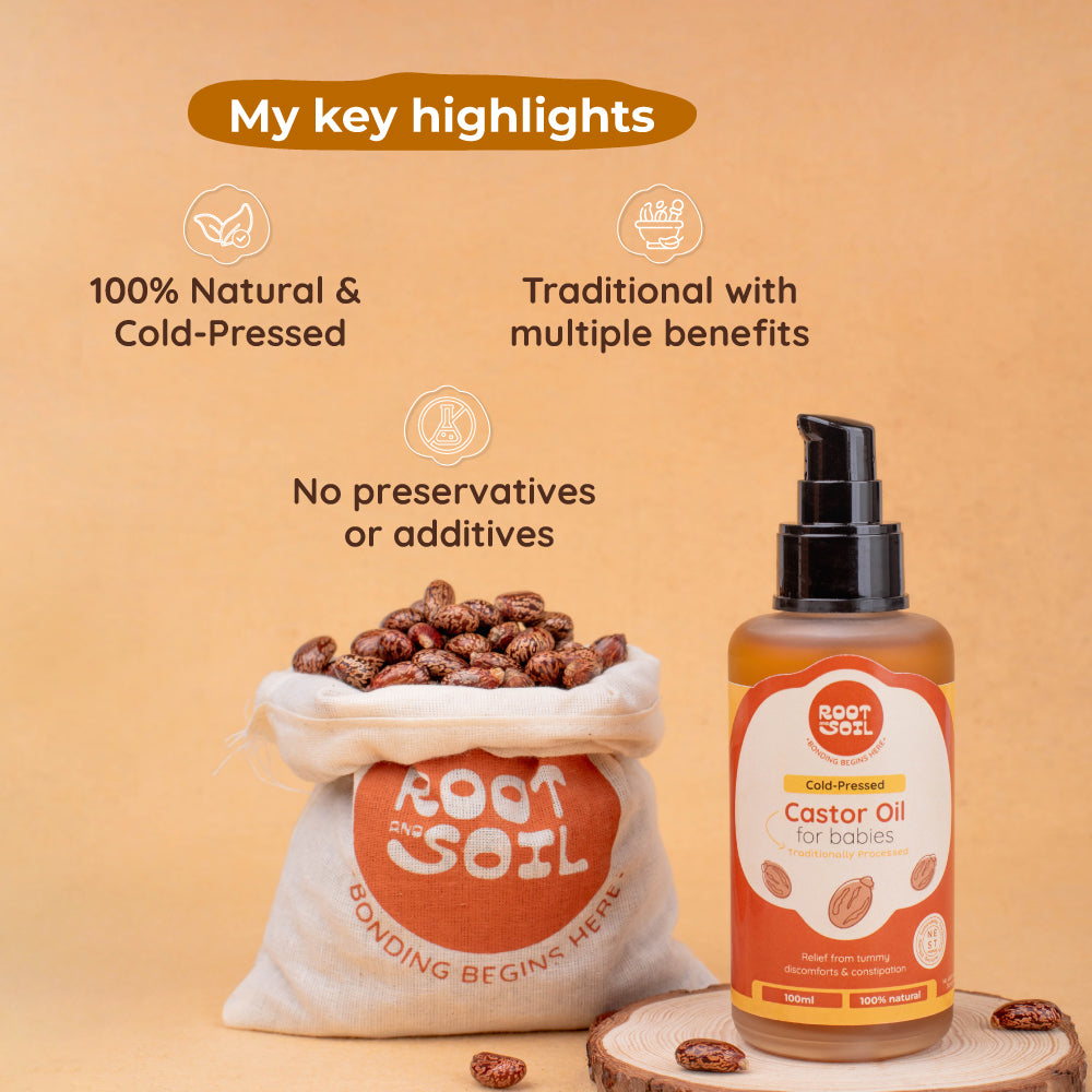 Cold-Pressed Castor Oil For Babies |Traditionally Processed | 0+ m | 100 ml