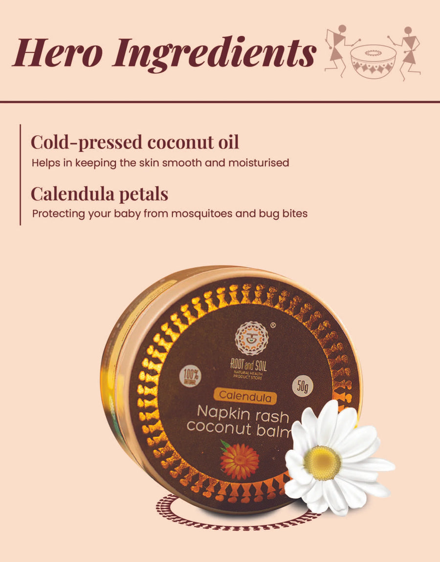 Napkin Rash Coconut Balm for Moms |Safe & effective for Napkin rashes ...
