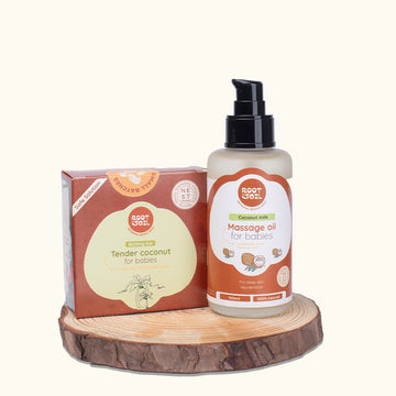 Bath Time Ritual Combo - Massage Oil 100 ml + Tender Coconut Soap