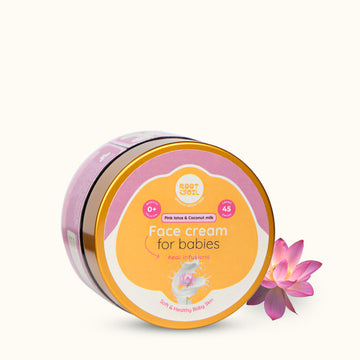 Pink Lotus & Coconut Milk Face Cream | Soft & Healthy Baby Skin | 0 m - 8 y | 45 g