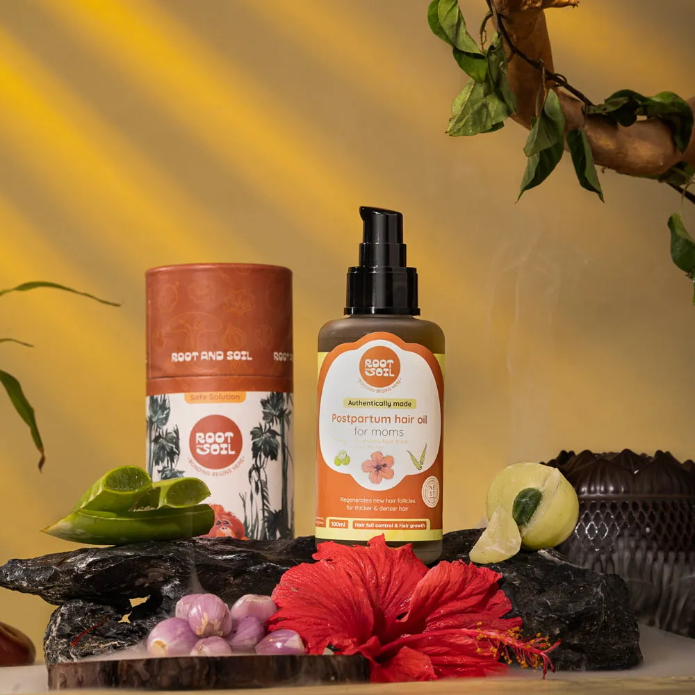 Postpartum Hair Oil For Moms | Hairfall Control & Hair Growth Support | 100 ml