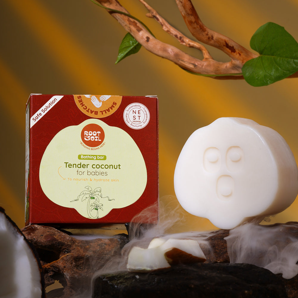 Tender Coconut Bathing Bar | Refreshes & Hydrates Baby Skin  | 0+ m | 100 g