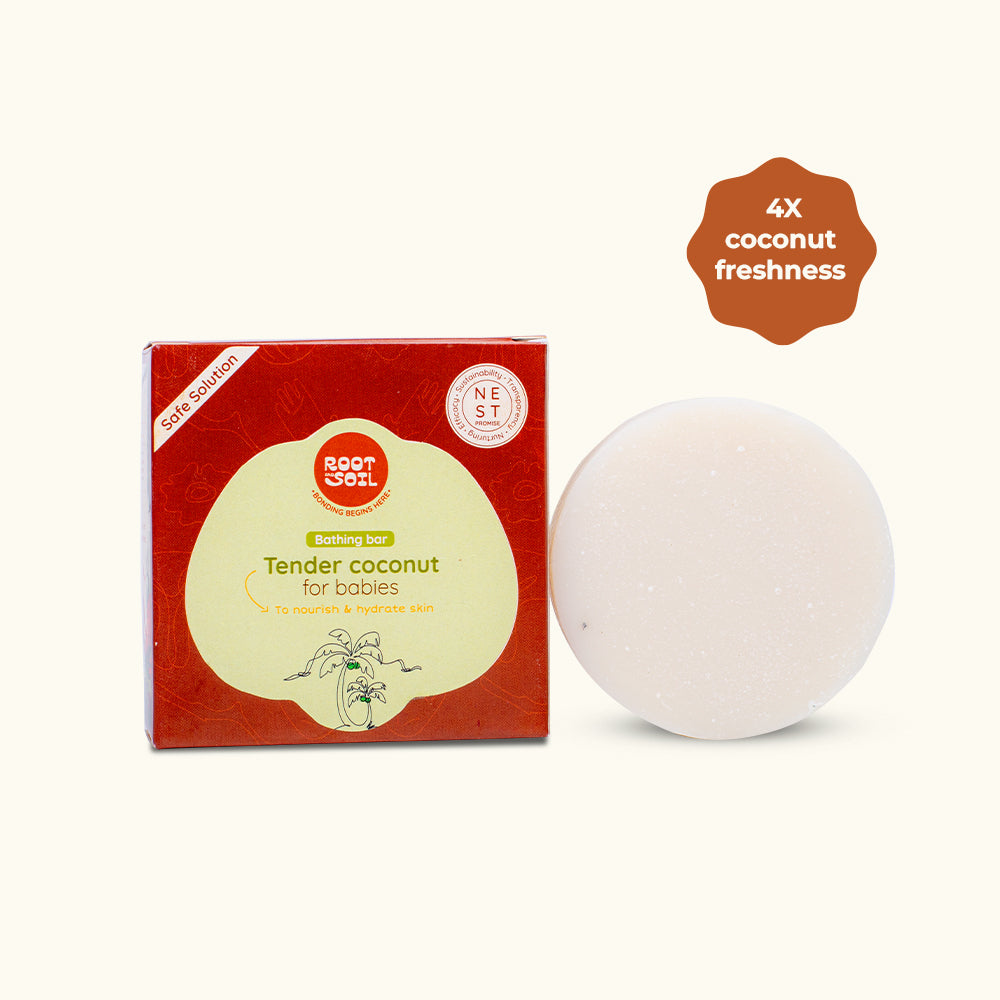 Tender Coconut Bathing Bar | Refreshes & Hydrates Baby Skin  | 0+ m | 100 g