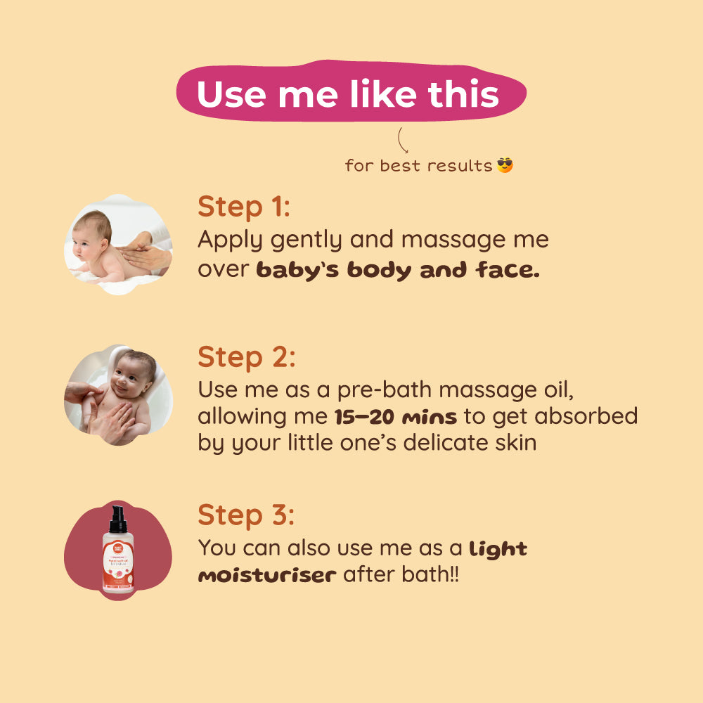 Petal Soft Massage Oil | For Supple Soft Baby Skin | 0+ m | 100 ml