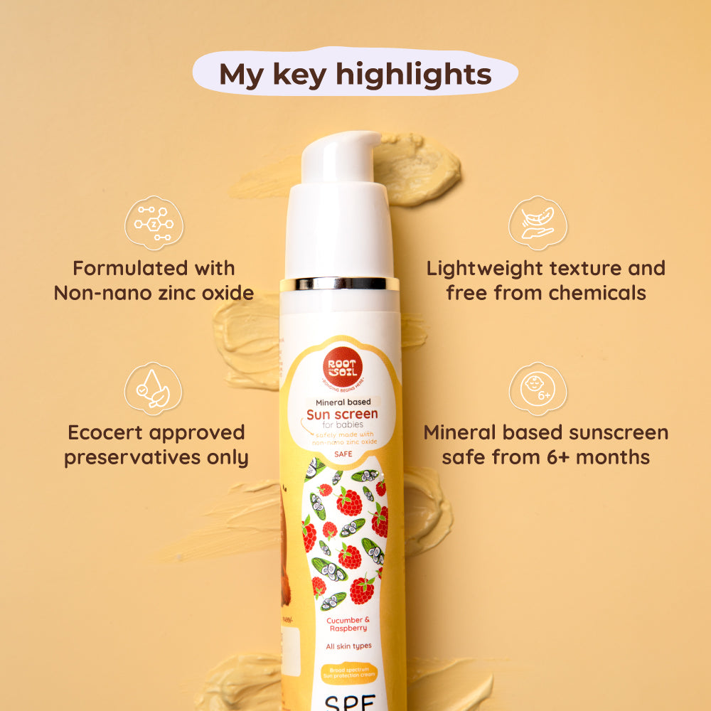 Baby Safe Sunscreen | SPF 35+ Broad UV Protection | 6+ m | 50 g