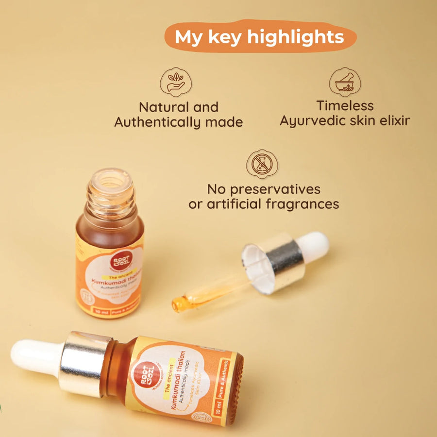 The Ancient Kumkumadi Thailam | Miraculous Skin Elixir | 10 ml