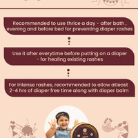 Diaper rash coconut balm for babies