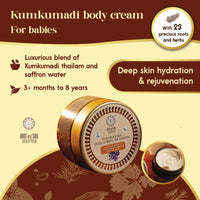 Baby skin glow / Kumkumadi combo - Kumkumadi Massage oil 100 ml + Kumkumadi Absolute bathing bar 90 g + Kumkumadi Body cream 45 g