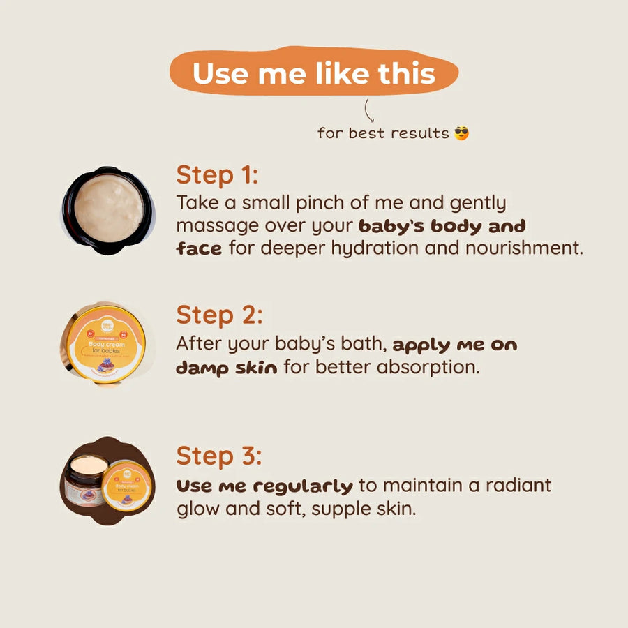 Kumkumadi  Body Cream | Radiant & Glowing Baby Skin | 3 m to 8 y | 45 g