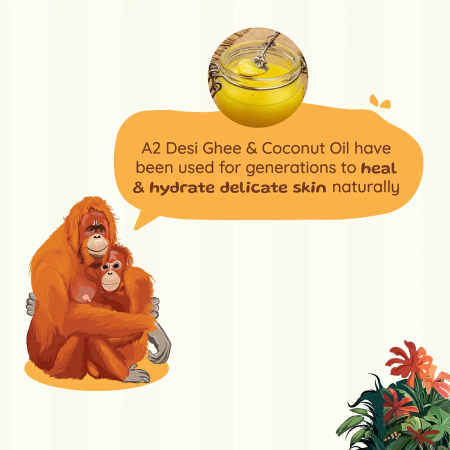 Nursing Nipple Balm (With Desi Ghee) | Soothes Sore & Cracked Nipples - Breastfeeding Safe | 50 g