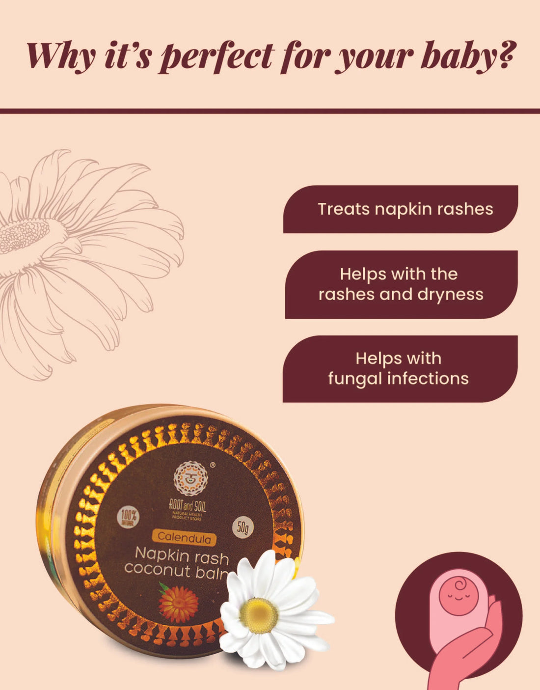 Napkin Rash Napkin Rash Coconut Balm for Moms |Safe & effective for Napkin rashes ...