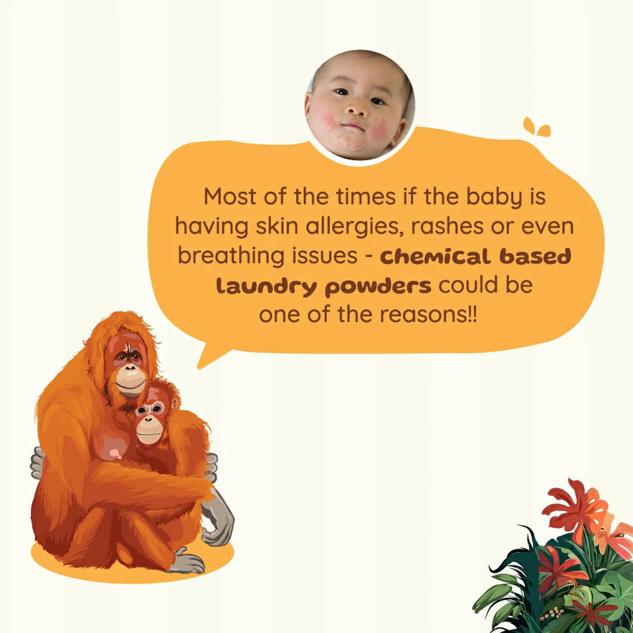Baby Laundry Washing Powder | Unscented & Rash free baby clothes | 500 g