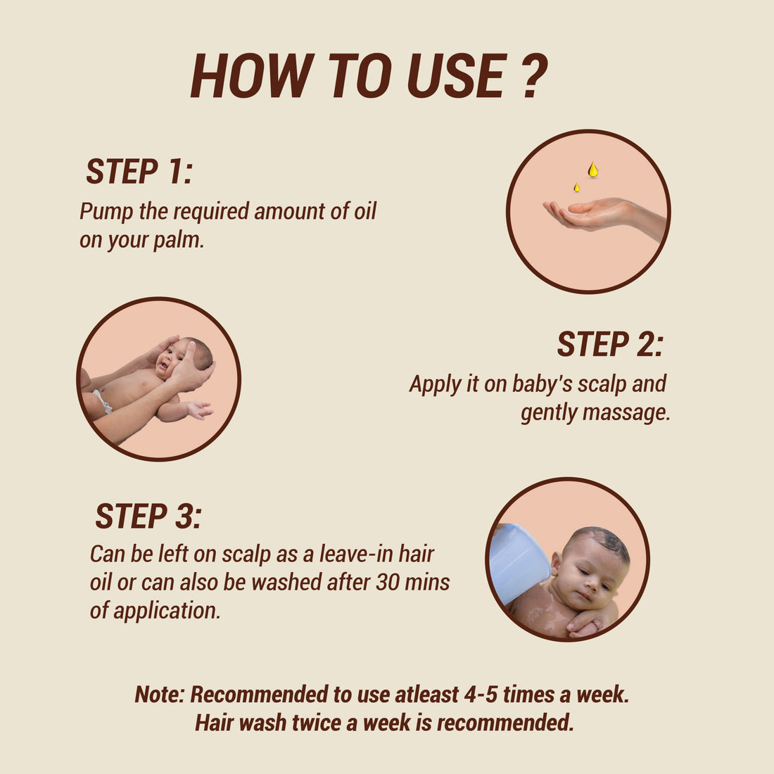 Head & body massage oil combo  - Coconut Hair Oil for Babies 100ml + Coconut milk massage oil for babies 100ml