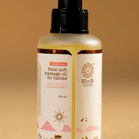 Petal soft baby massage oil : Damask rose & Saffron - 100 ml (0+ months)