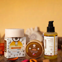 Baby Even Skin Tone Combo - Almond oil 100ml + Kumkumadi bathing bar 90g + Body butter saffron 50g